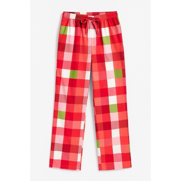 Printfresh Organic Cotton Pajama Pants Multicolor Plaid Pockets Lightweight XXXL - Picture 1 of 10